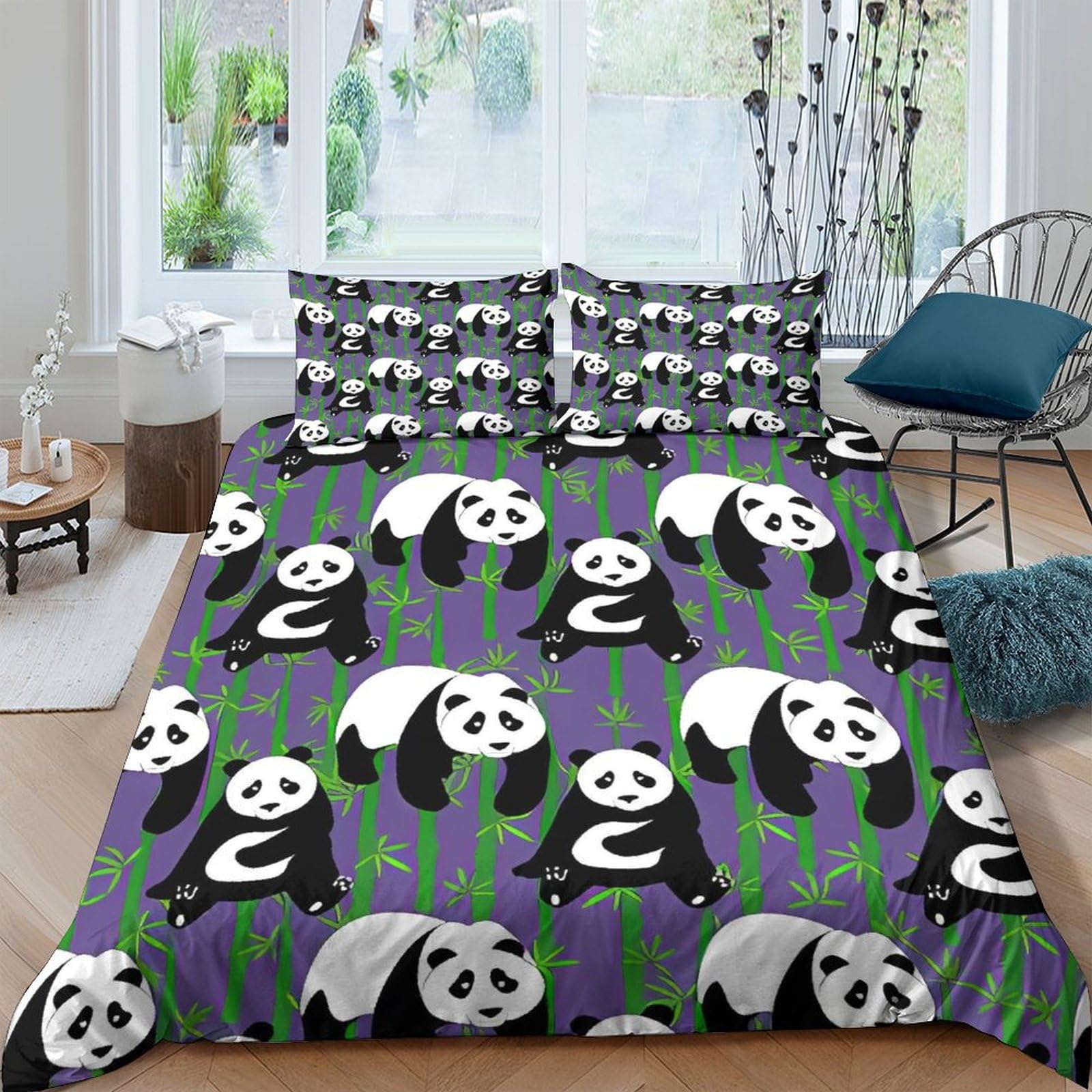 Housse de couette panda mignonne pour envelopper les nuits des enfants