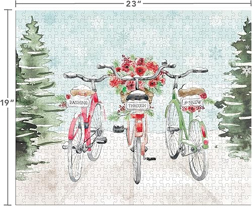 Miniatura 3 de LANG Corriendo a través de la nieve Calendario de Adviento - Puzzle (2237004)