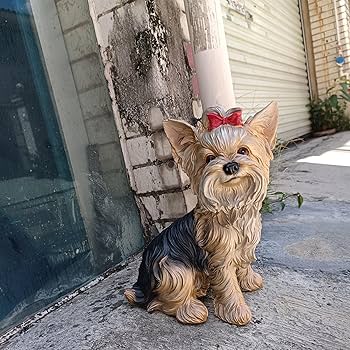 ハンドメイド 木彫り 手彫り ヨークシャーテリア 一点物 インテリア オブジェ ハンドメイド 木彫り 手彫り ヨークシャーテリア 一点物