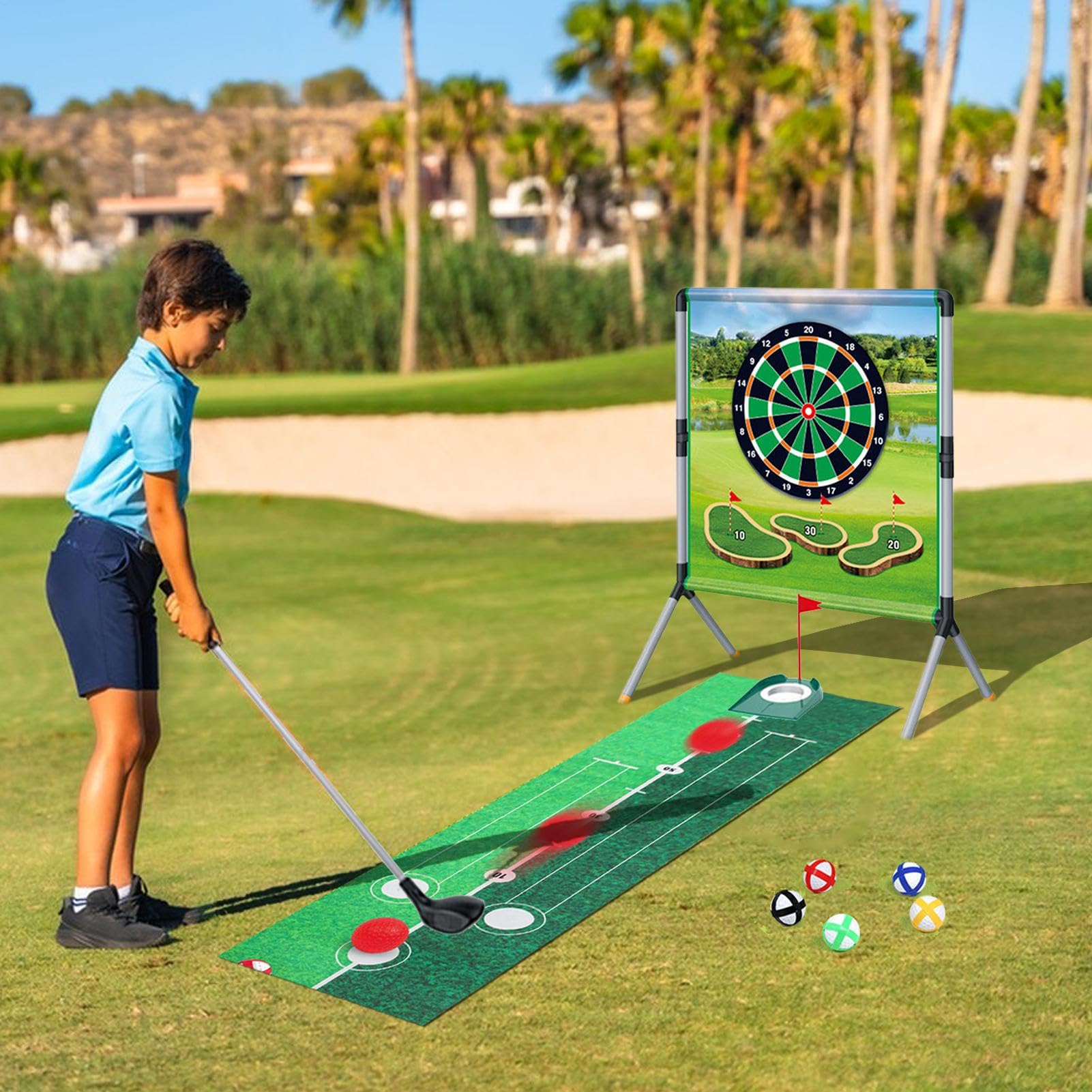 Jeu de golf extérieur pour adultes en plein air, jeu de sport pour adultes et enfants, activités de plein air, jardin, famille, camping
