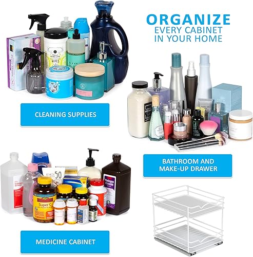 Miniatura 9 de HOLDN' STORAGE Organizador de especias para gabinete, resistente, estante de especias extraíble, organización de especias 4-12 pulgadas de ancho x