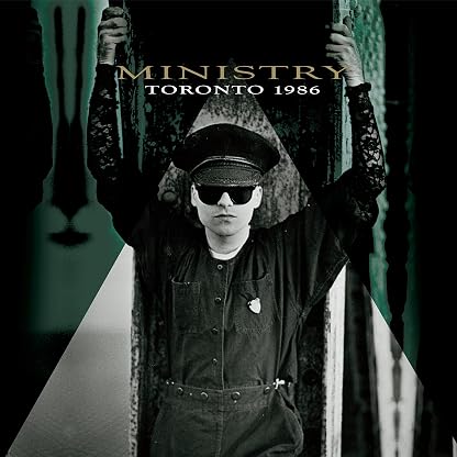 TORONTO 1986 (BLUE/BLACK SPLATTER VINYL) por Ministry, capa do álbum