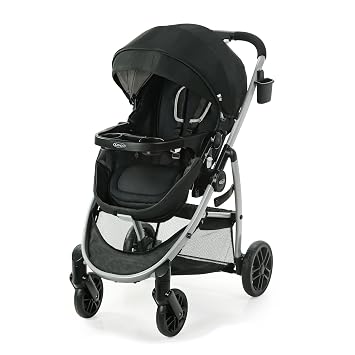 Graco Modes Pramette Stroller, 3-in-1 Baby Stroller, 3 Modes Infant Car Seat Carrier Car Seat Not Included, Infant Pramette, and Toddler Stroller, Reversible Seat, One-Hand Fold, Pierce