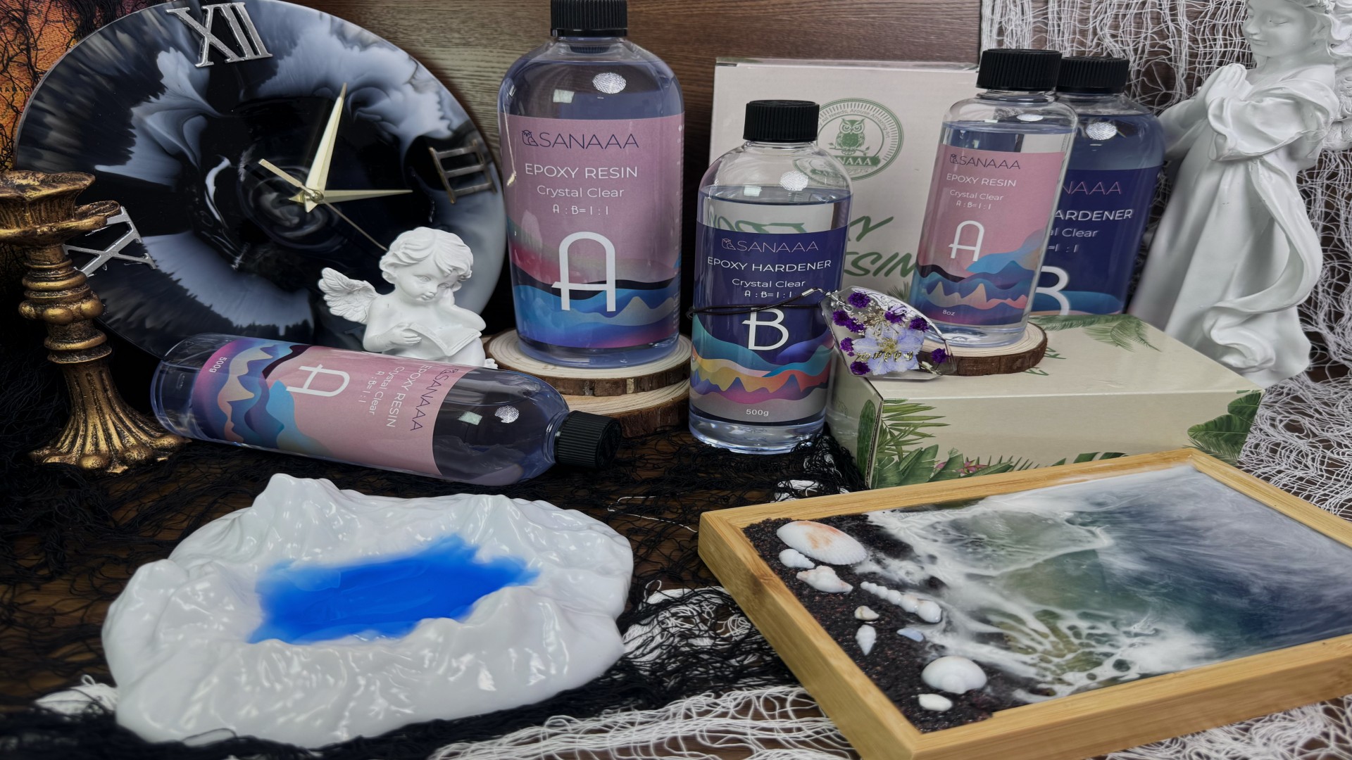 Amazon | SANAAA エポキシ樹脂 二液性レジン液 ハードタイプ