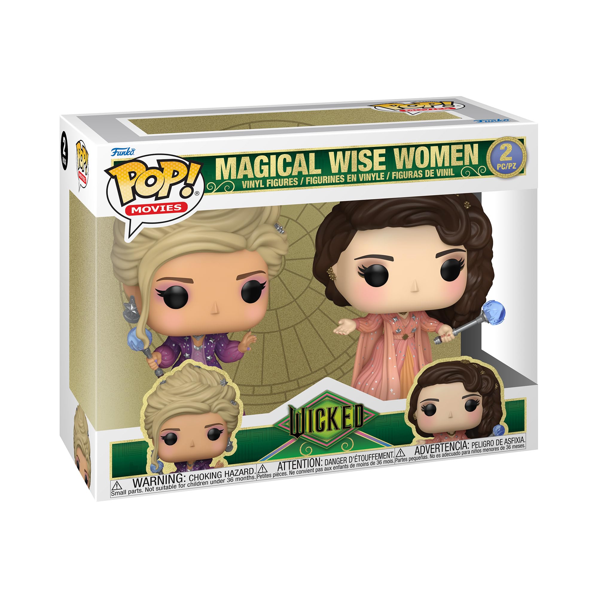 Funko Pop Magical Wise Ones Wicked: For Good Movie 2-Pack Vinyl Figure Figurine