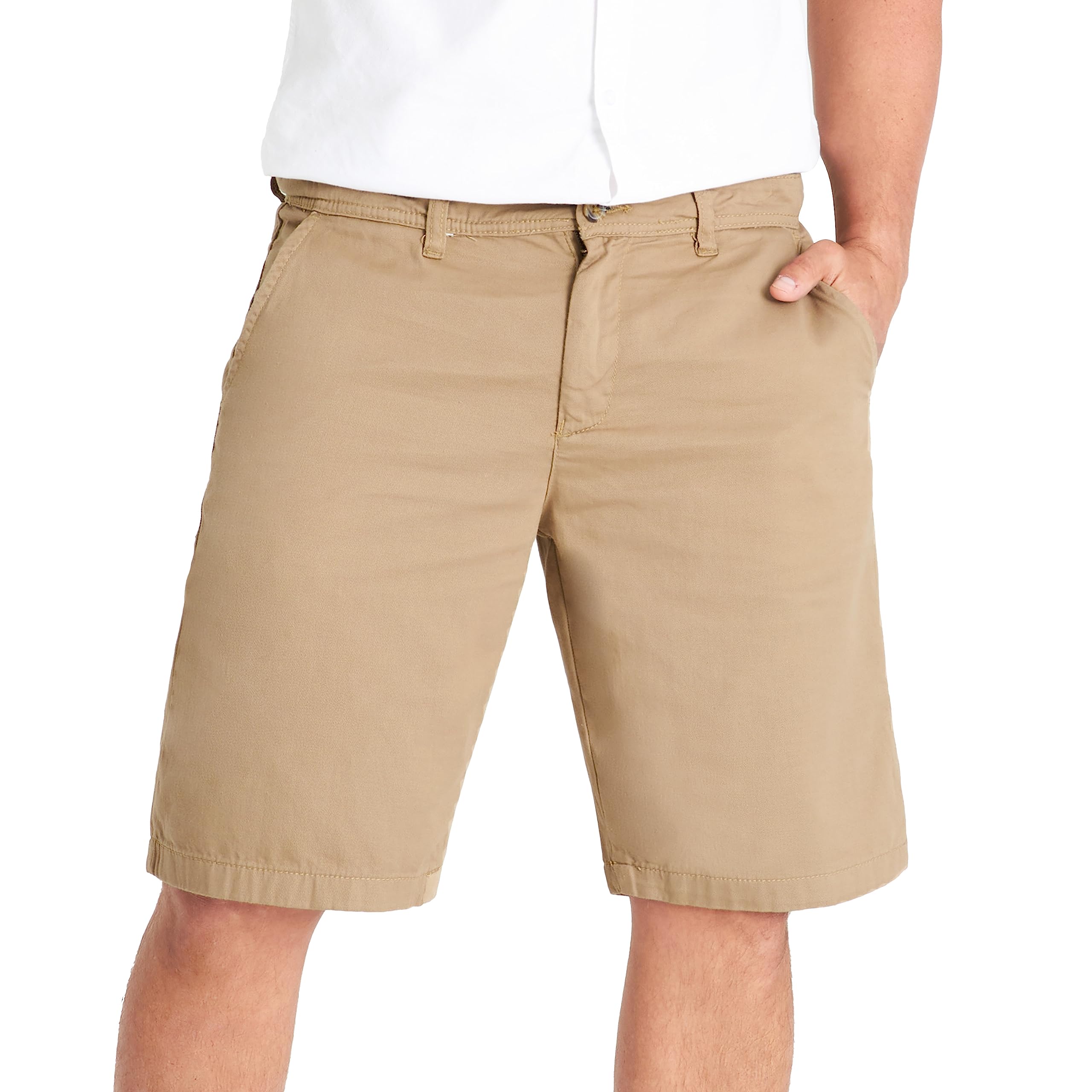 CityComfort Pantalón Corto Chino de Algodón con Bolsillo para Hombre