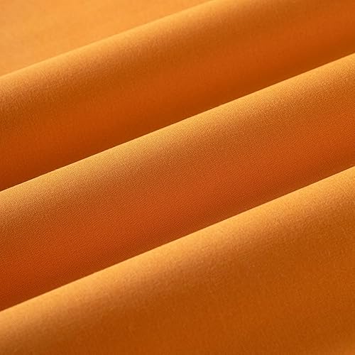 Wooqu Paño de libro, superficie de tela y respaldo de papel, duradero, fuerte, 17 x 29 pulgadas, para encuadernación de libros, naranja