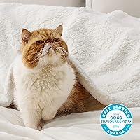 Vista 147 de Bedsure Manta de tamaño King de vellón sherpa para la cama, gruesa y cálida para el invierno, suave y mullida, grande, color lino, 108 x 90 pulgadas