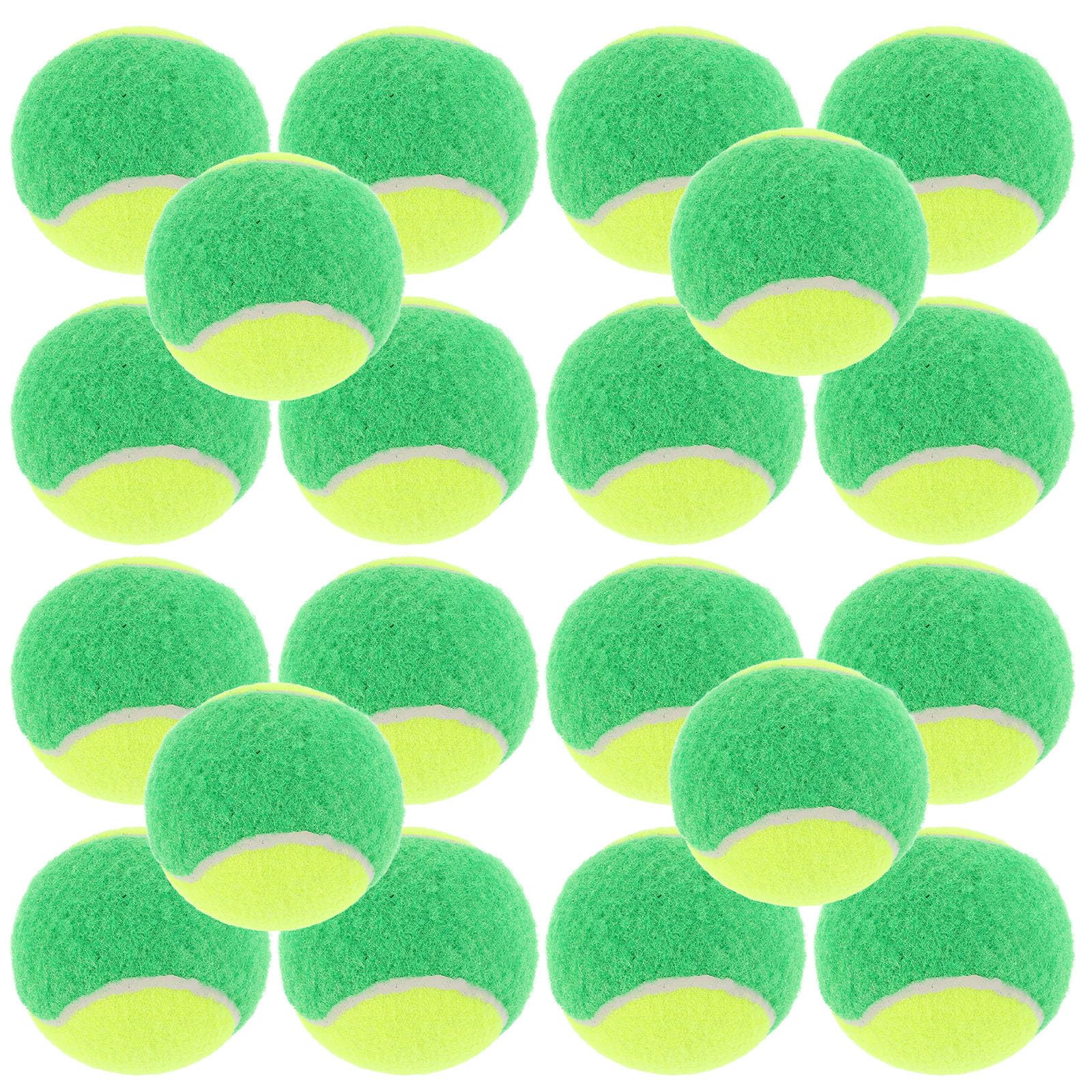 20 Stück Tennisbälle für Hundetraining, Grün, Gummi