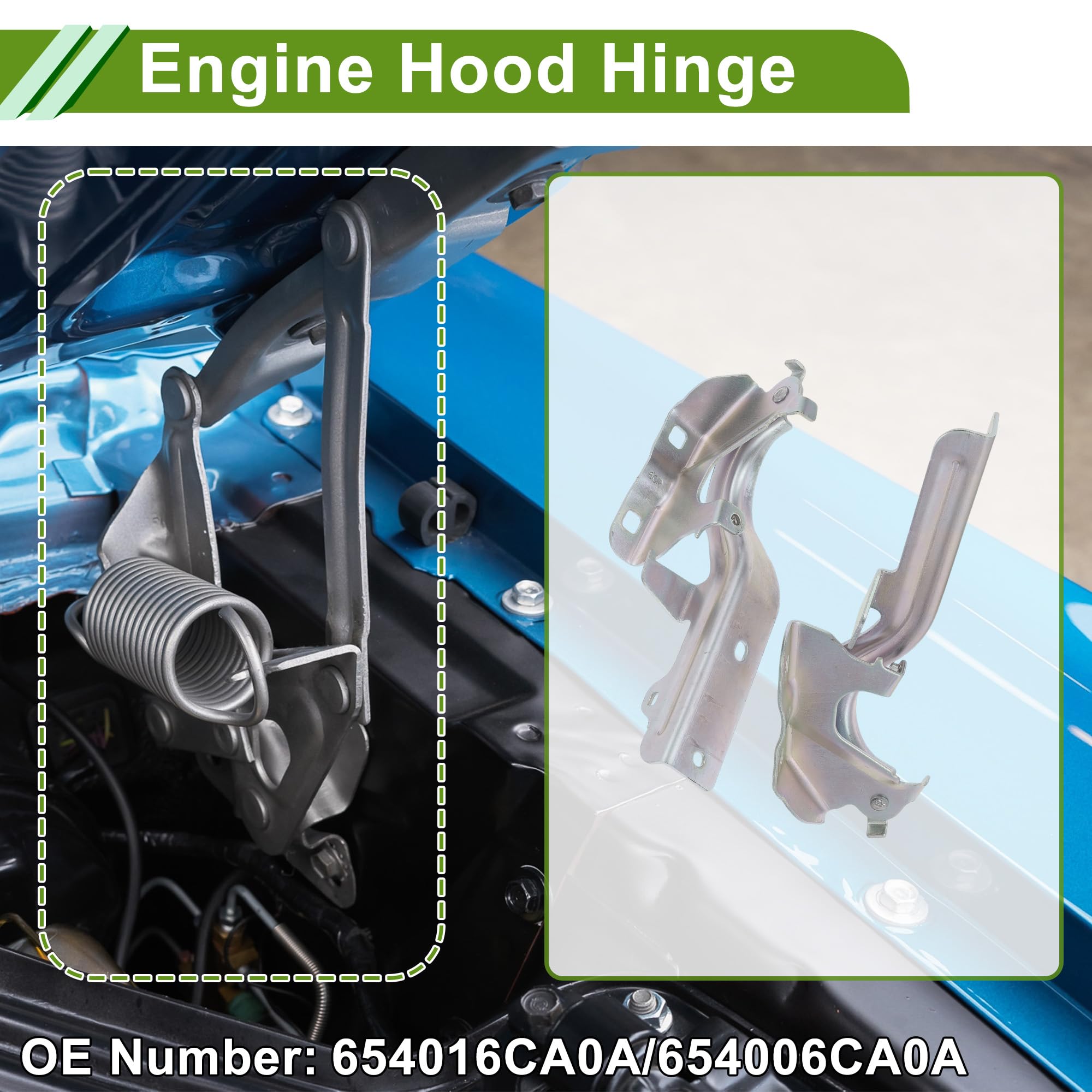 Amazon.com: HOPESPANNER No.654016CA0A Hood Hinges for Nissan