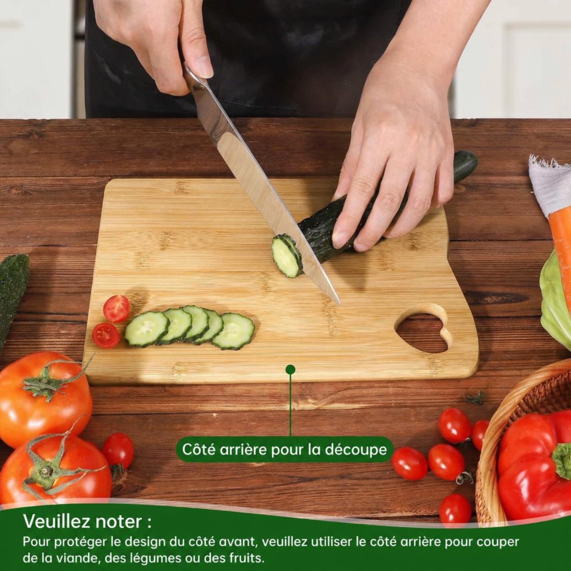 Cadeau Papa Planche à Découper en Bambou, Cadeaux Fête des Pères