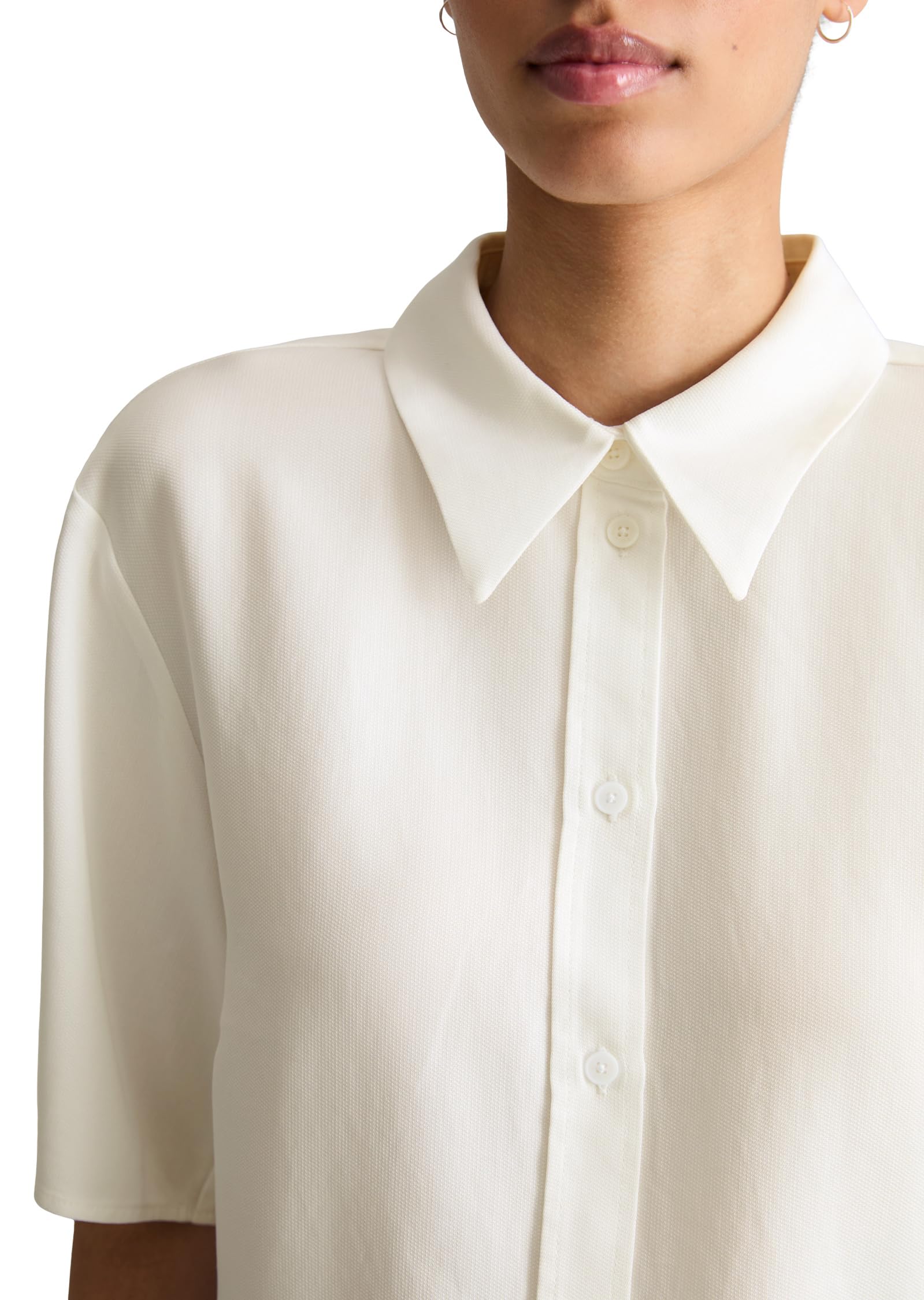 Marc OߴPolo Denim Donna Camicia a Maniche Corte Cropped Relaxed Fit