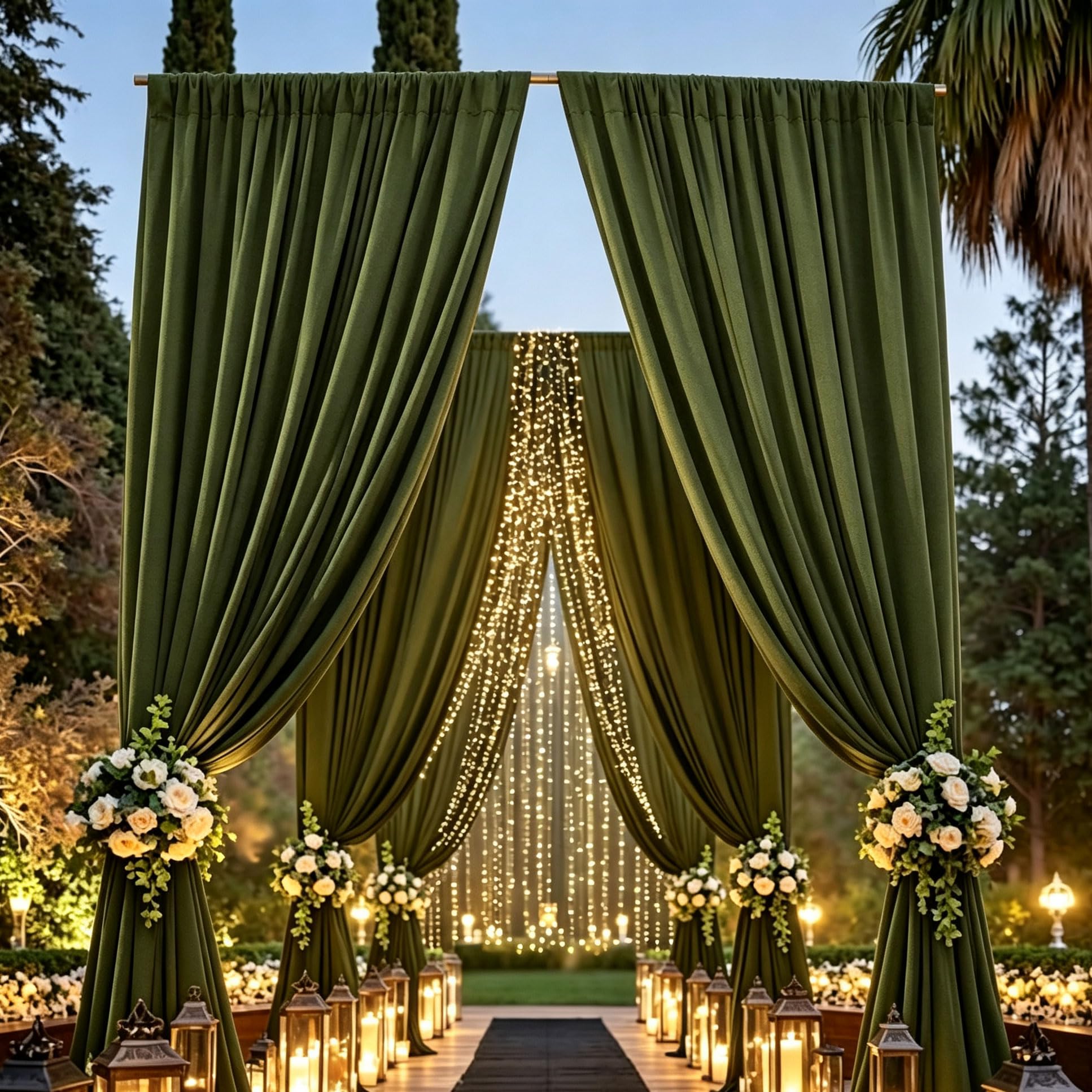 2 Paneles de Paño para Techo 150x600cm para Bodas y Fiestas