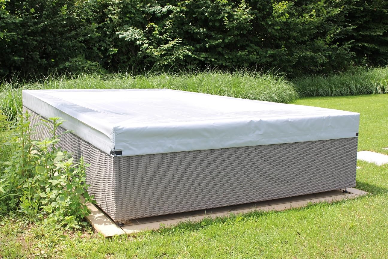 Couverture Cov'In pour Spa Intérieur - Spa Inférieur à 2,6m x 2,6m - Bâche Sable