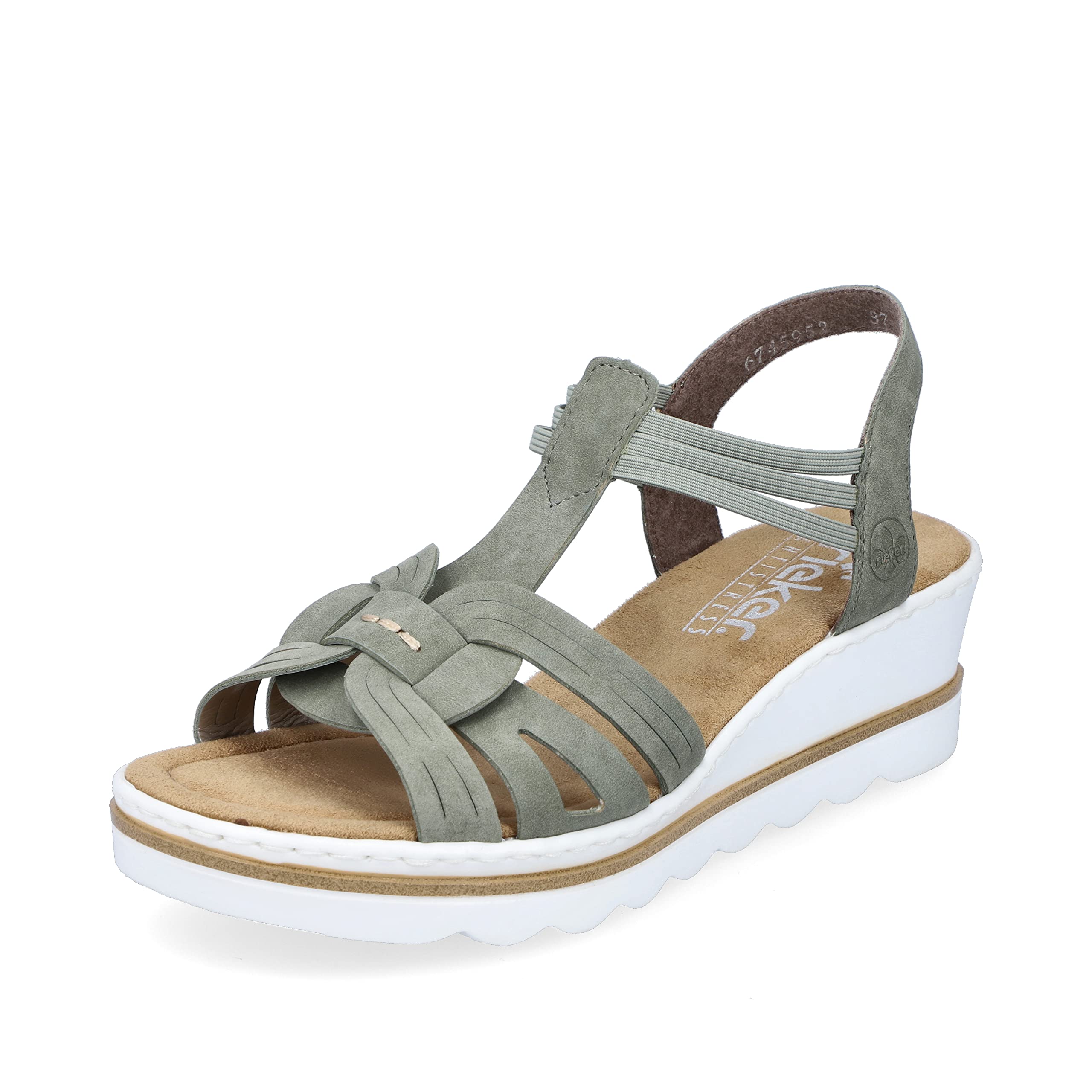 Rieker Women's Sandals 67459, Women's Sandals, Green 52, 6 UK