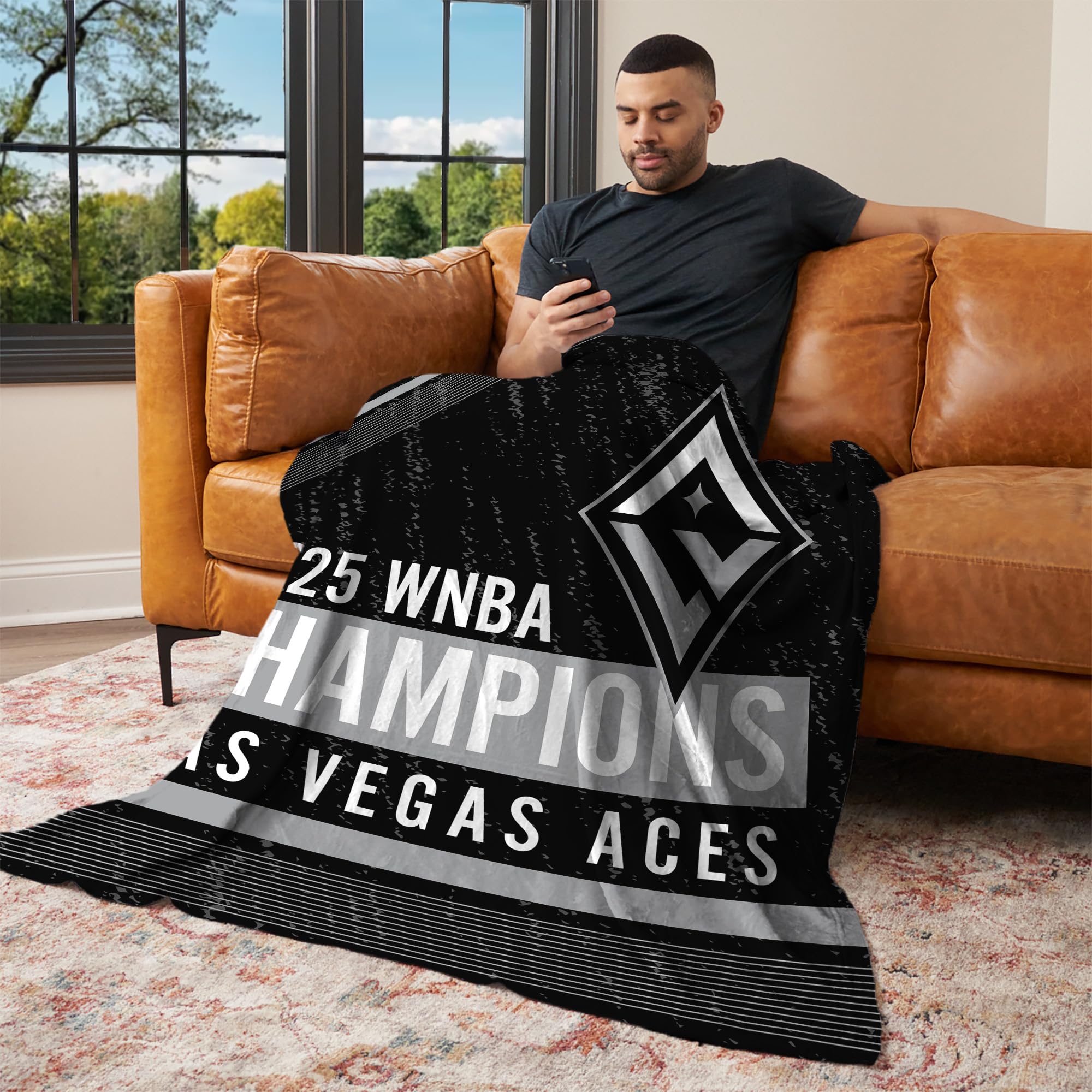 Amazon.com : Northwest WNBA 2025 Champions Las Vegas Aces Silk