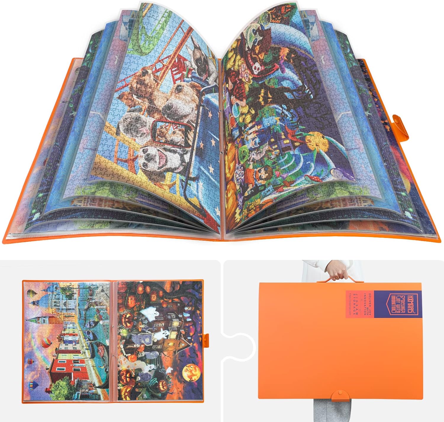 HXMARS Puzzle Storage Folder for 1000Pieces Large