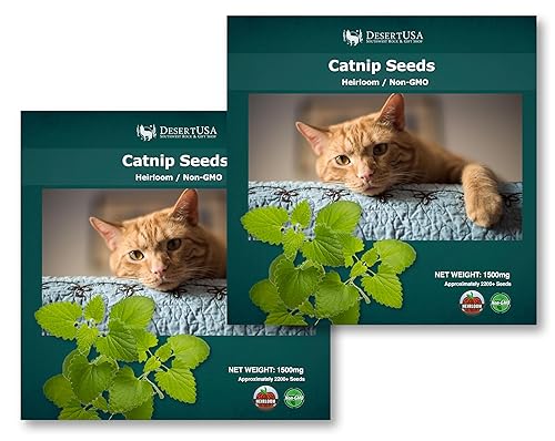 Catnip Seeds for Planting, 4400+ Herb, Indoor or Outdoor Growing,