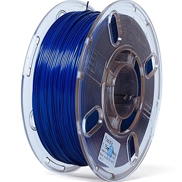 PRILINE TPU Filament?PRILINE 98A TPU Flexible Soft 3D Printer Filament?1KG 1.75mm Spool Durable TPU Flexible Material, Navy