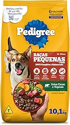 Ração Pedigree Carne e Vegetais Cães Adultos Raças Pequenas e Minis 10.1 kg