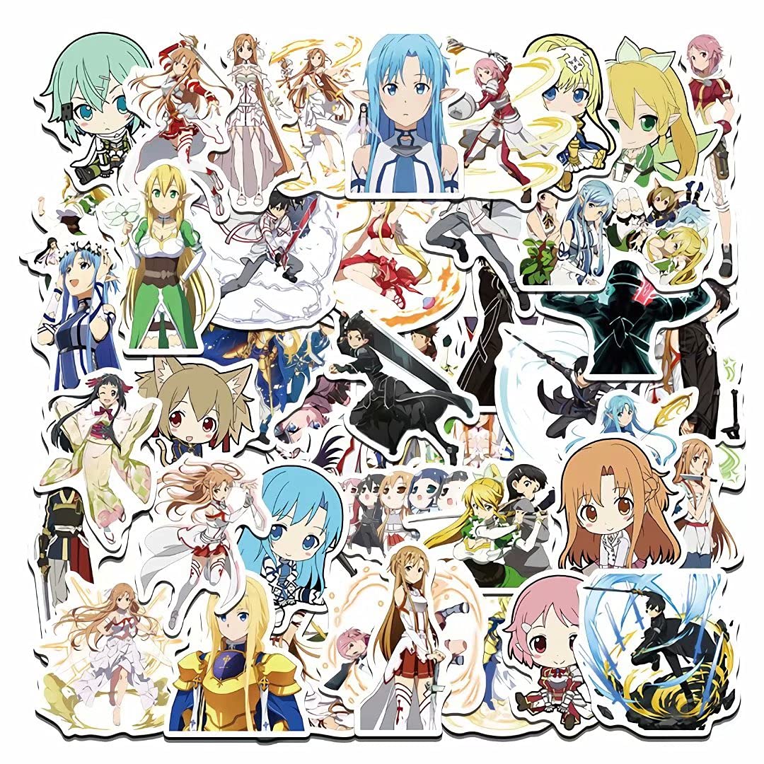 Amazon.co.jp: ソードアート・オンライン防水ステッカー 50枚セット