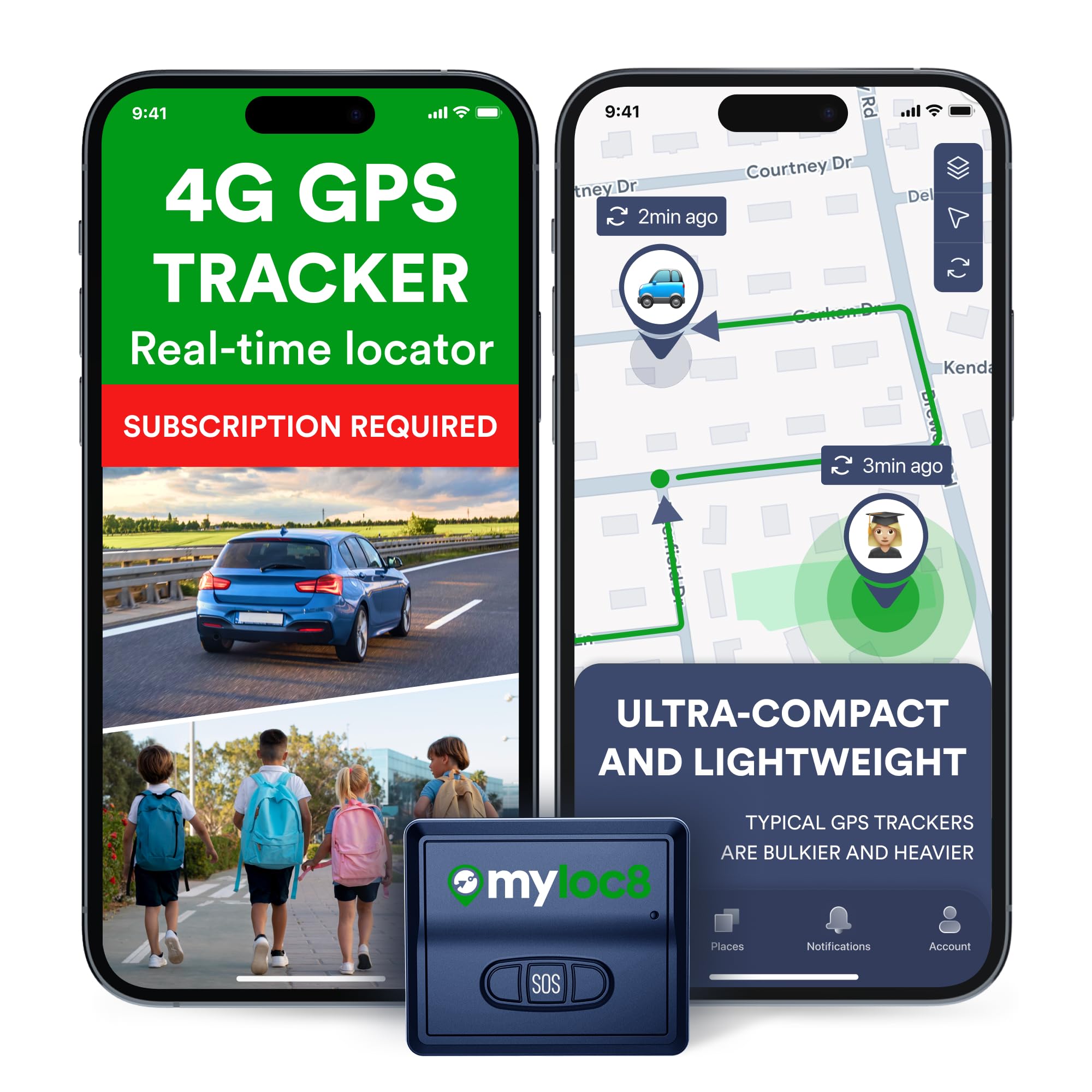 GPS Tracker for Vehicles with Magnet – 4G LTE Real-Time Location Device with App, Long Life Battery – Anti-Theft GPS Tracker for Car, Motorcycle, Scooter, Bike (Subscription Required)