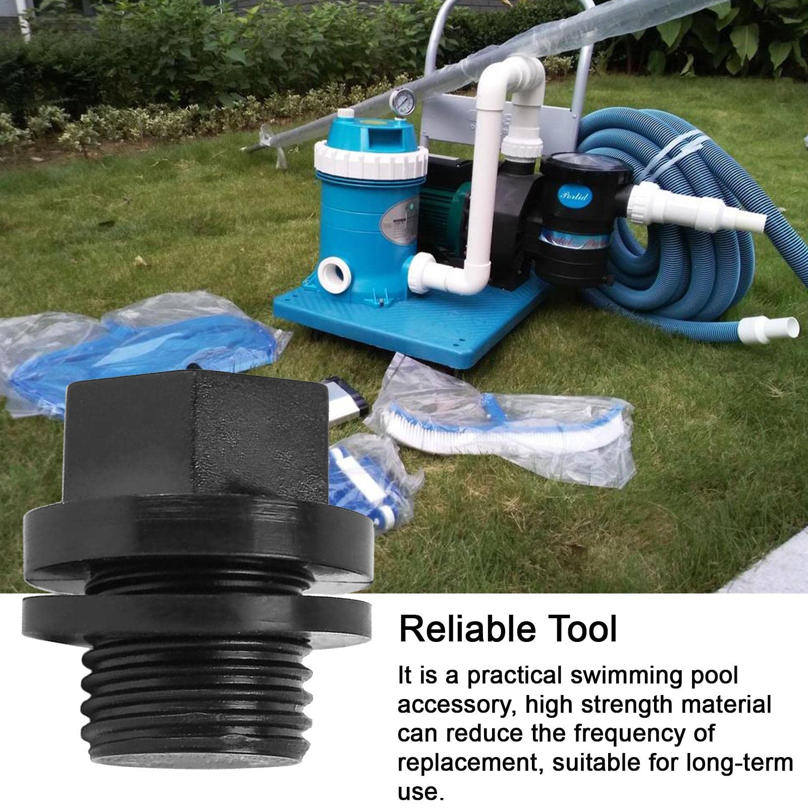 4 Bouchons De Vidange Avec Joints Pour Pompe De Piscine Hayward - Compatible Max-Flo, Power-Flo LX Et Autres