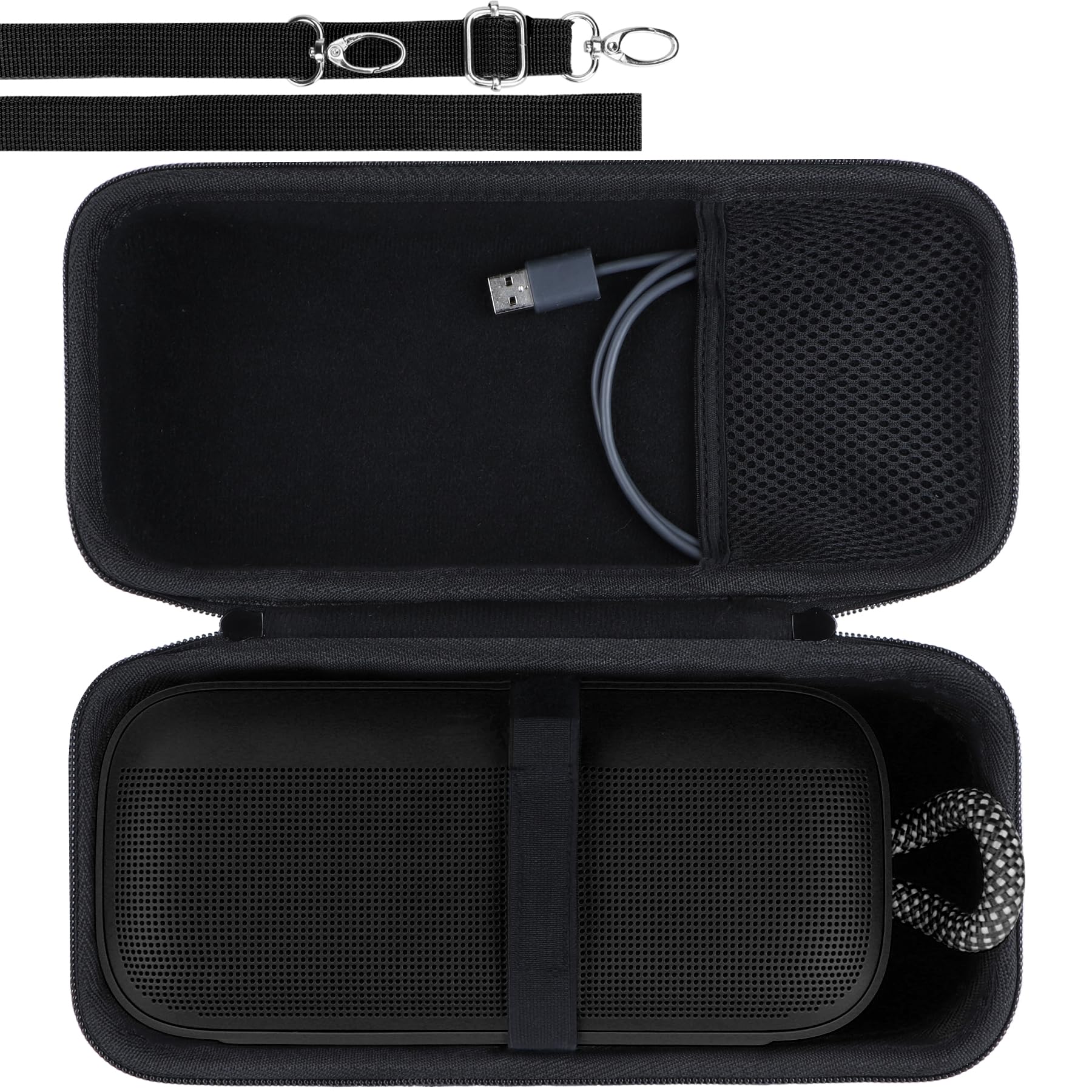 Lebakort Hard Carry Case Compatible with Bose SoundLink Plus Portable Speaker (Black), For SoundLink Plus