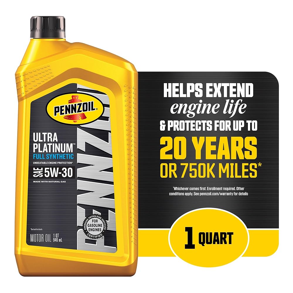 ペンズオイル　ウルトラプラチナム 5W-30 Amazon.com: Pennzoil Ultra Platinum Full Synthetic 5W-30