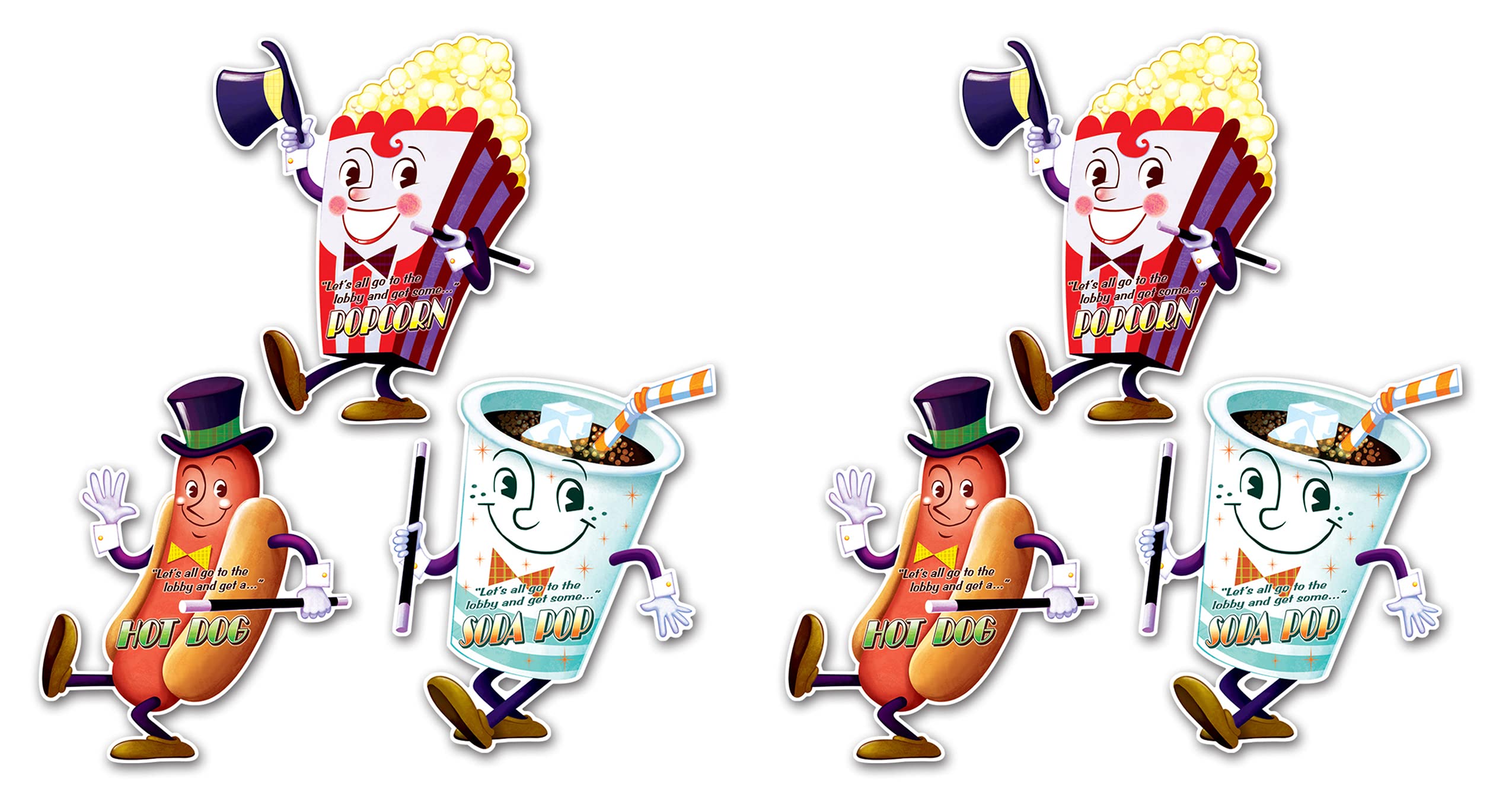 Movie Night Cutouts Pack of 2