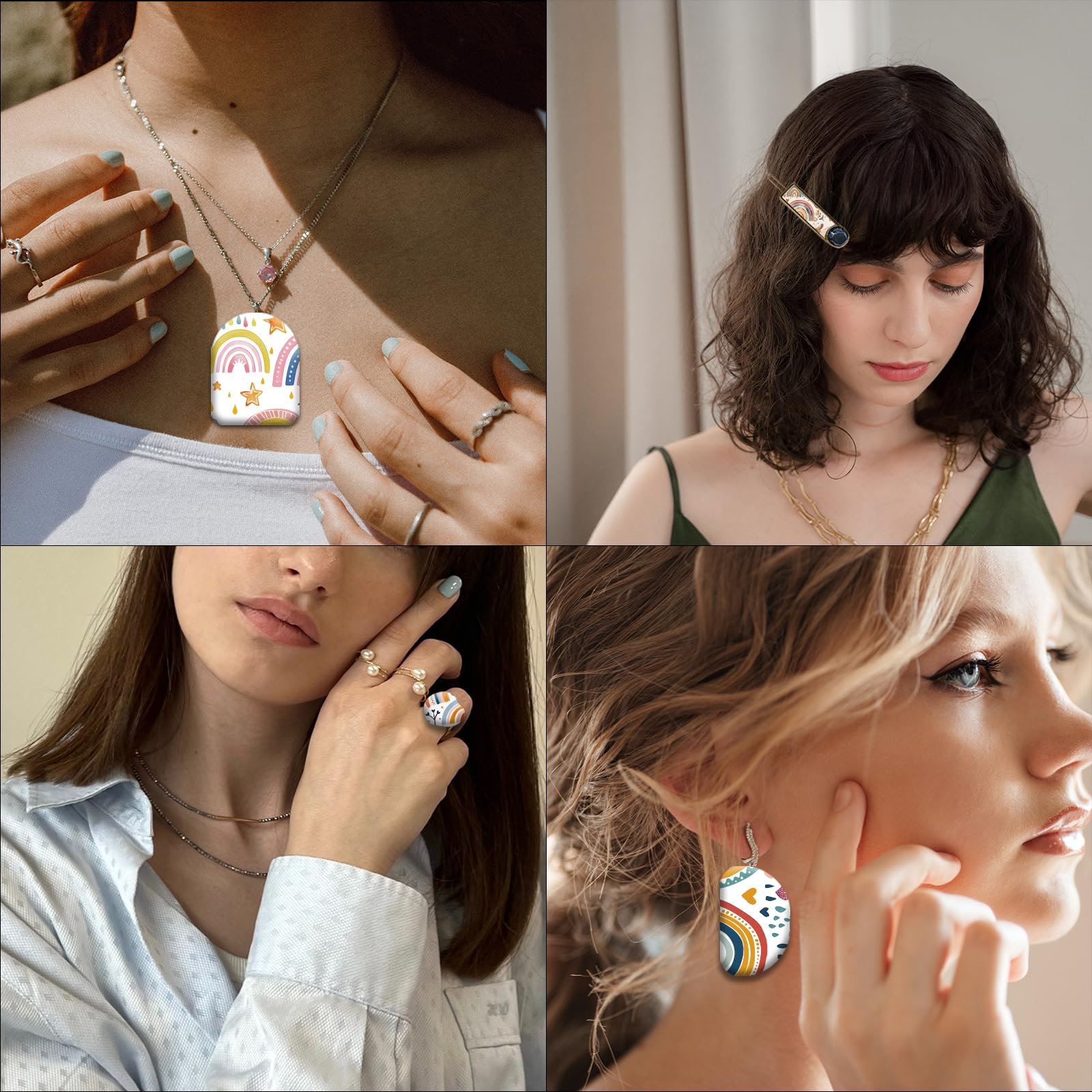 OLYCRAFT 24 Pcs Papier Fleurs Vintage 4 Design Papier De Transfert Pour Daisy Papiers Argile Polymère Feuilles De Transfert Décalcomanies En Céramique Boucles D'oreilles Fabrication Bijoux