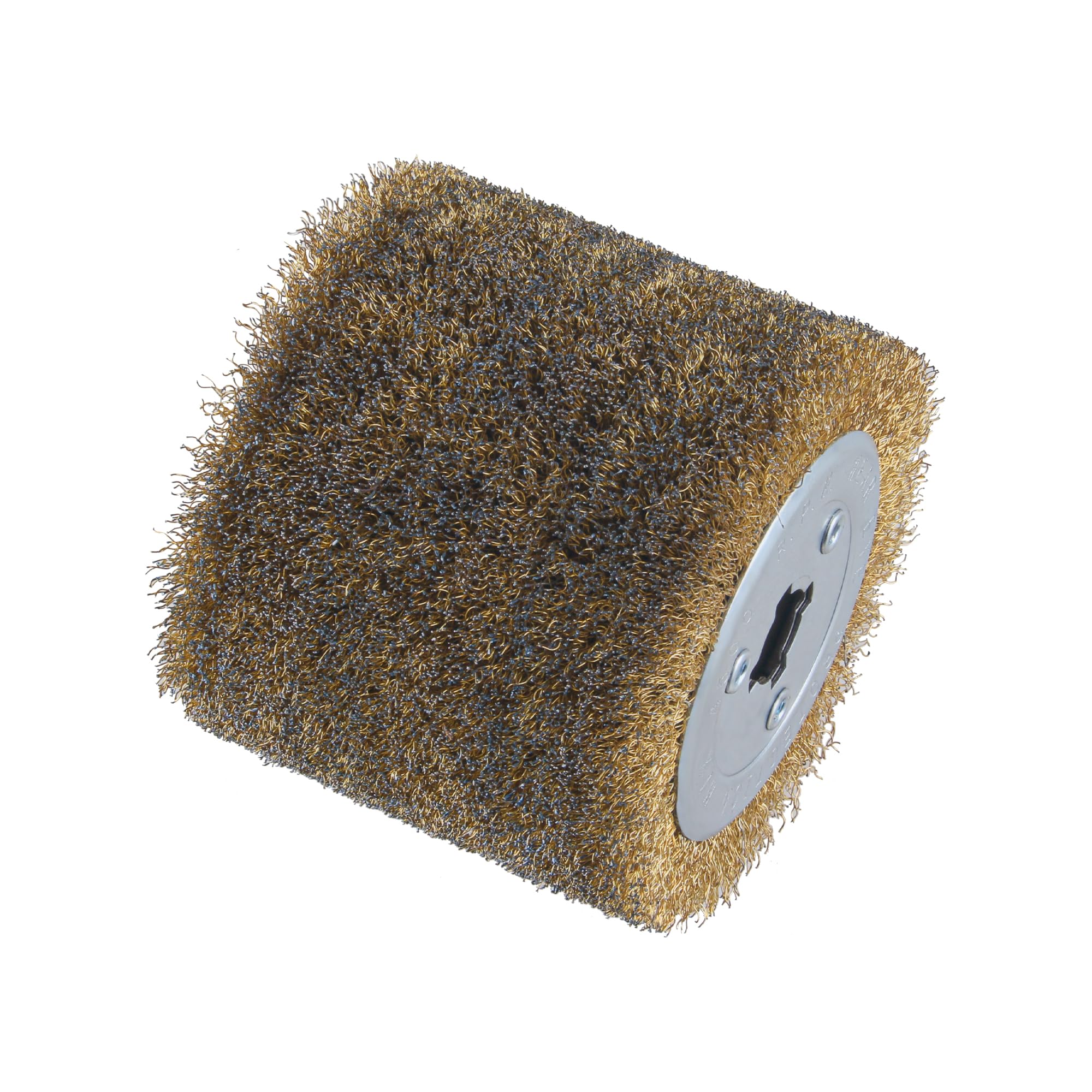 Satinierwalze Schleifbürste für Satiniermaschine | Schleifbreite 100 mm - Ø 120 mm | Walze für Holz, Stein und Metall | geeignet zum Metallbearbeitung, Polieren & Entrosten | M19