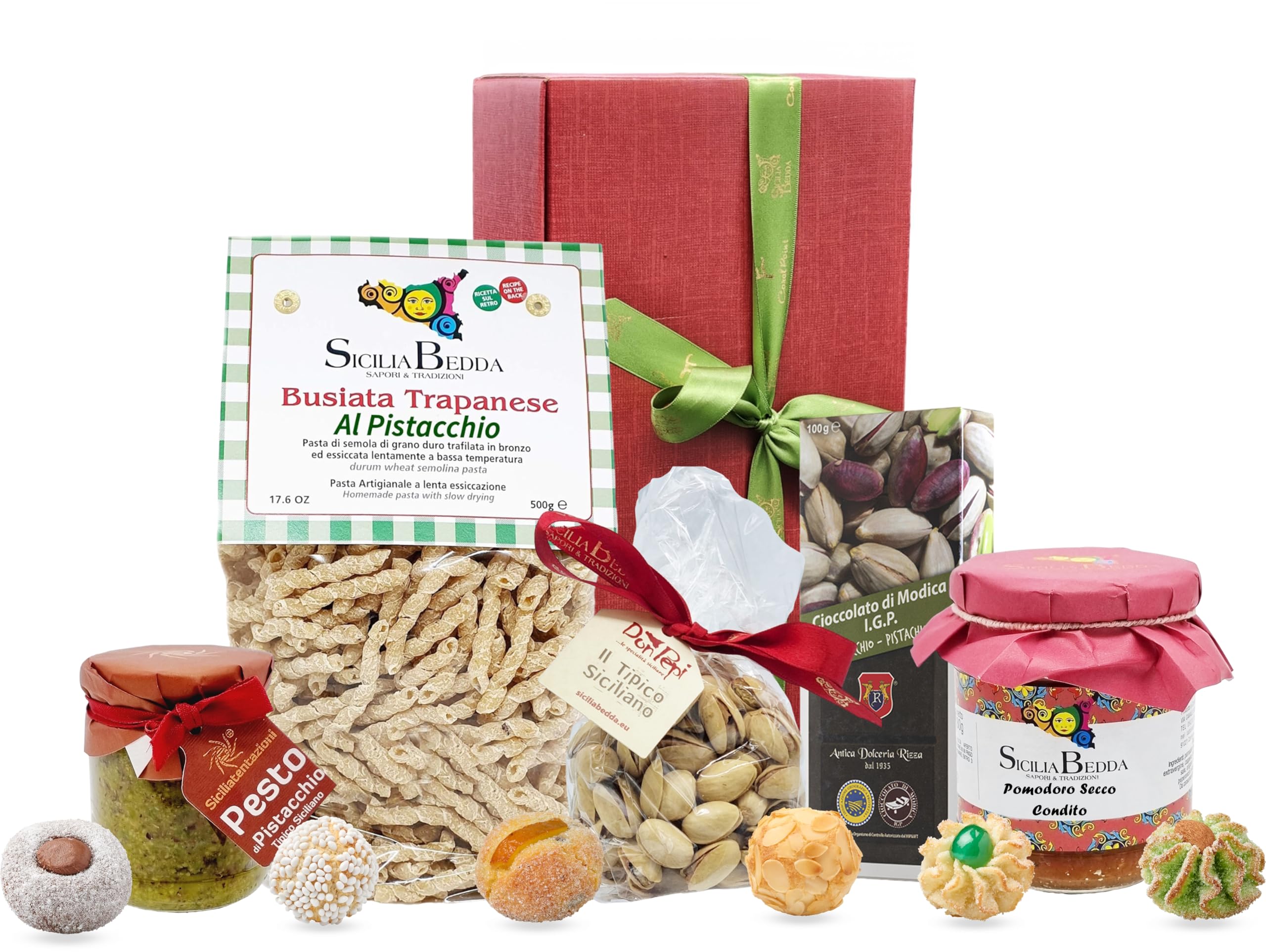 Sicilia Bedda - Box Cesti Natalizi Prodotti Tipici Siciliani - Una Gustosa IDEA REGALO (Box Catania)