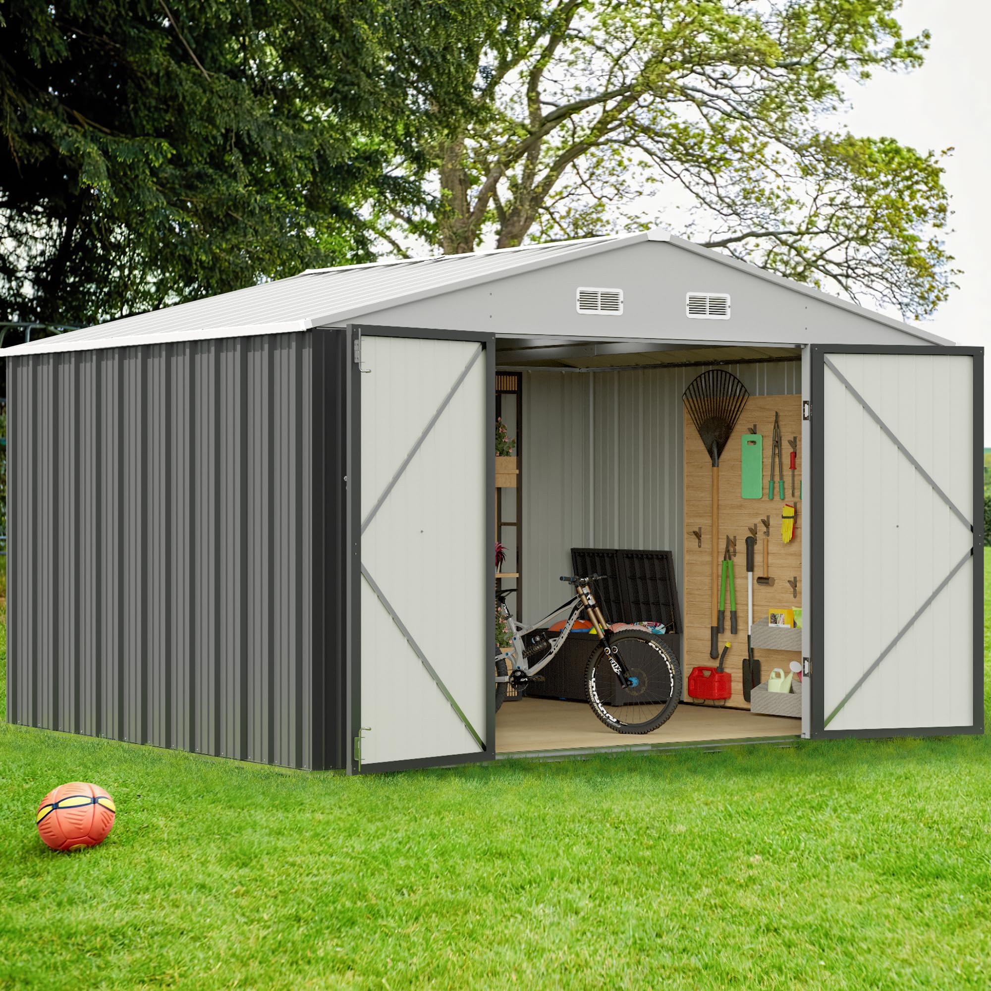 GUNJI Metal Garden Shed