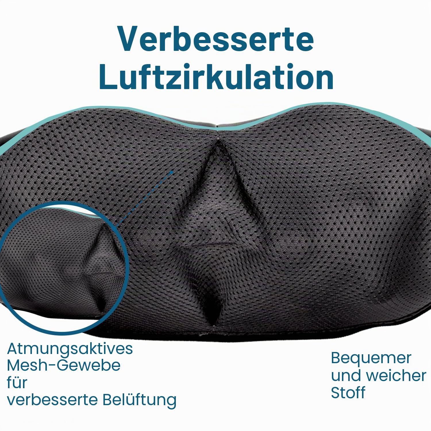 Shiatsu Rücken-, Schulter- und Nackenmassagegerät mit Wärme - Deep Tissue 3D Knetkissenmassagegerät für Nacken, Rücken, Schultern, Füße, Beine - elektrische Ganzkörpermassage