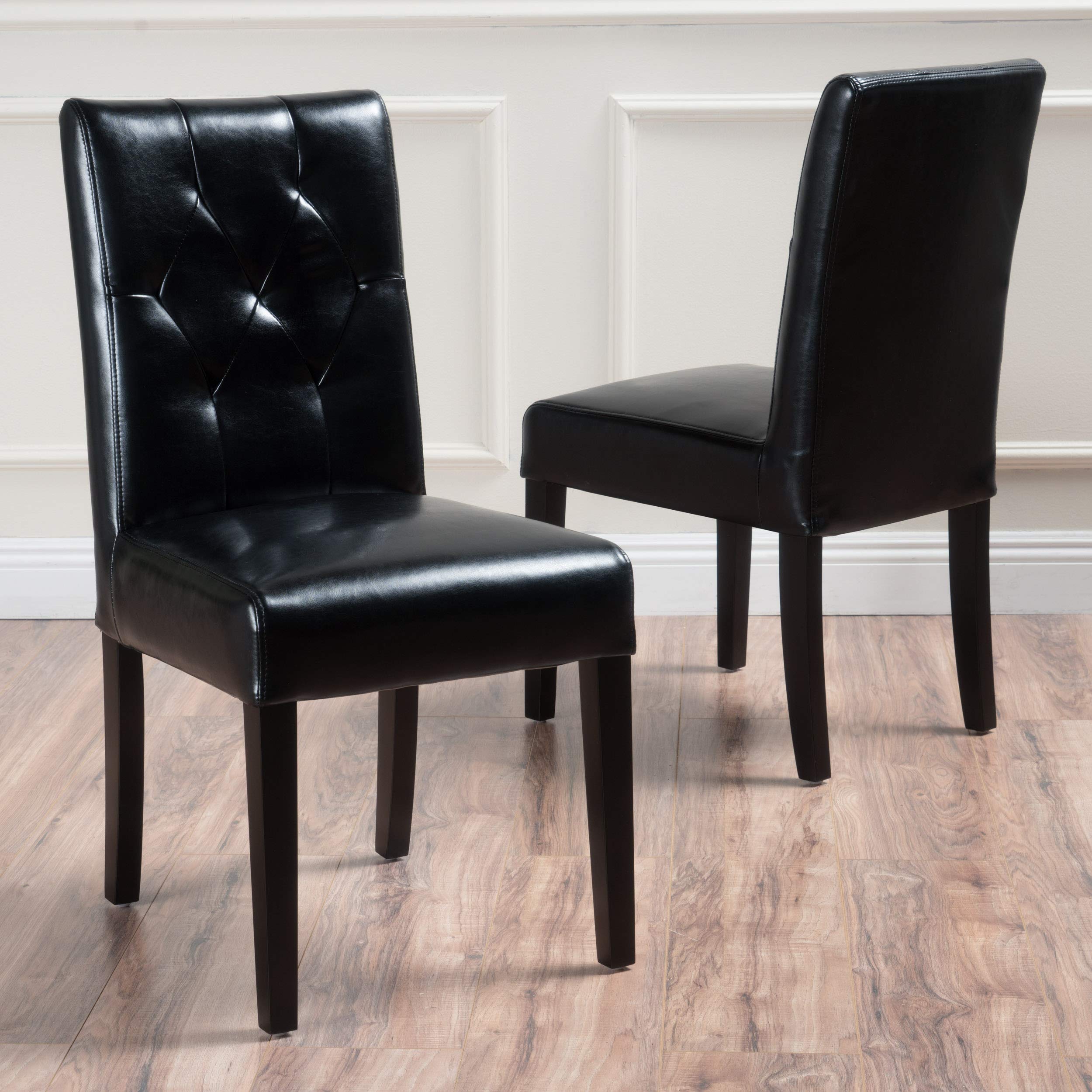 Black Tufted Dining Chairs All Chairs