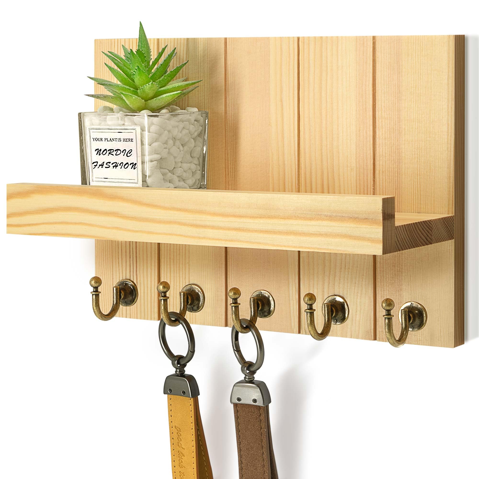 Rebee Vision Key Holder - Wall Mount with 5 Hooks -7 Rebee Vision Key Holder - Wall Mount with 5 Hooks -7