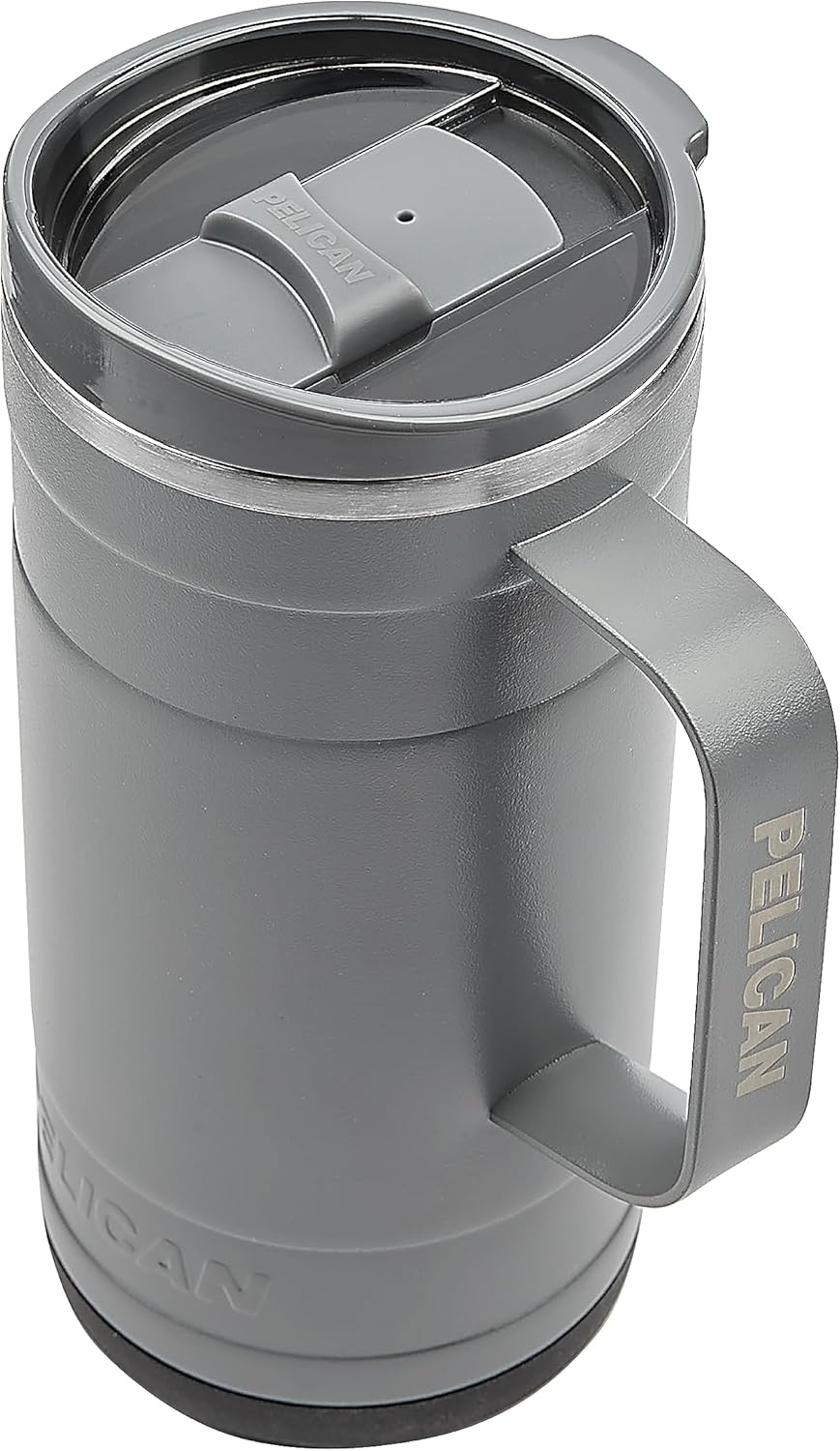 Pelican Hydration Pelican Ridge™ 18 oz Vacuum Insulated Tumbler - Recycled Stainless Steel Double Wall Travel with Dual Lid, Powder Coated Insulated Coffee Mug For Hot Cold Drinks, Graphite - Image 7