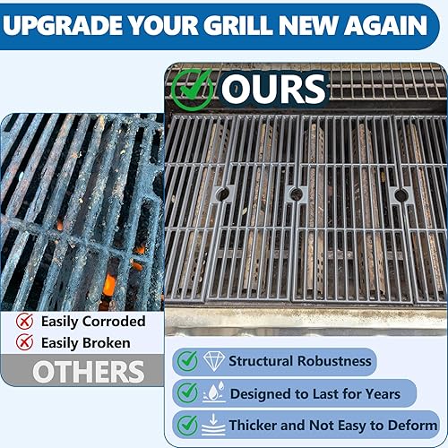 Miniatura 7 de SafBbcue Rejillas de cocción de 18 316 pulgadas para Charbroil Performance G422-0012-W1 G422-0013-W1 463243518 463243519 463275717 4632755177