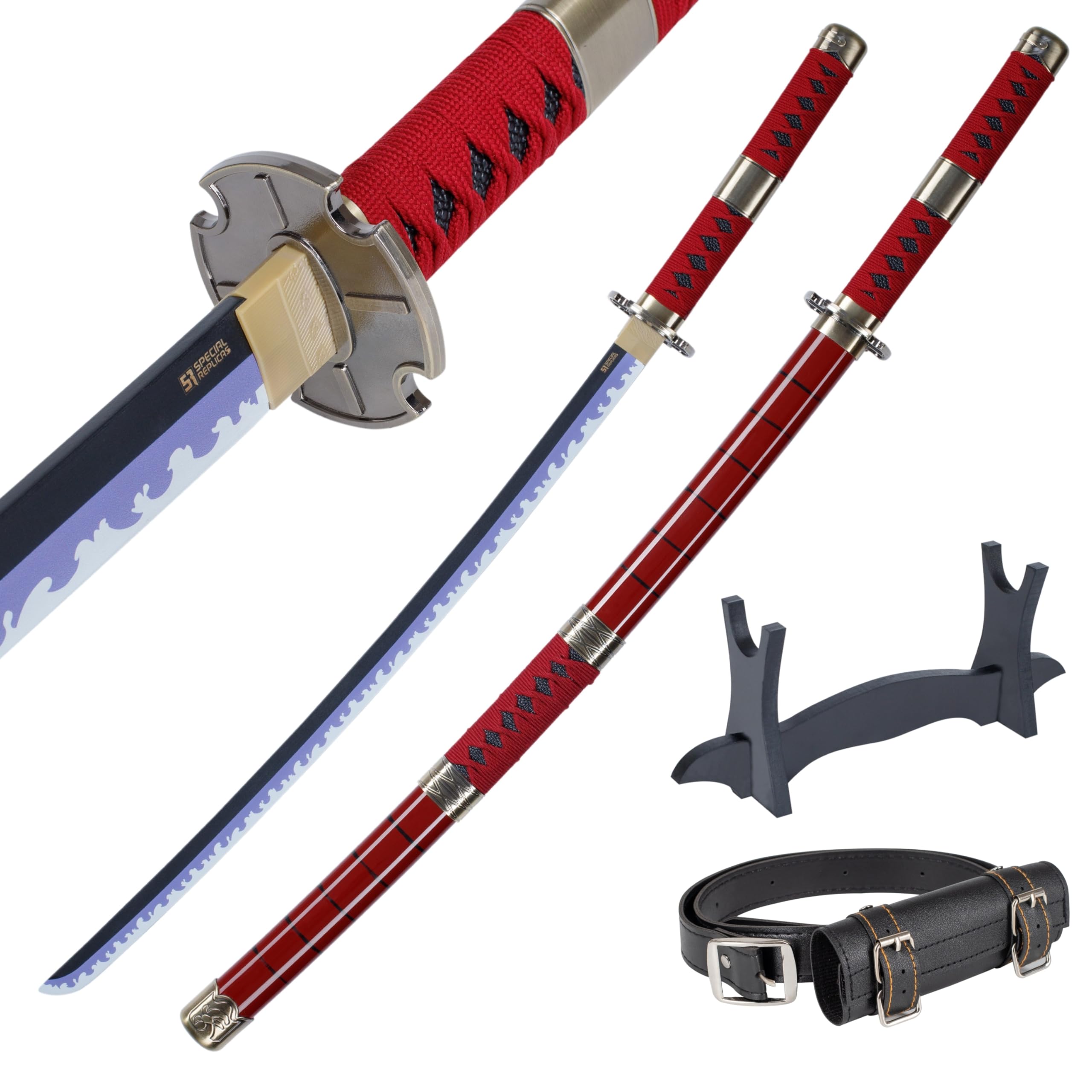 Bamboo Anime Katana Cosplay Sword, Katana Inspired Roronoa Zoro One Piece Sword 105cm 41 Inch a variety of styles to choose from