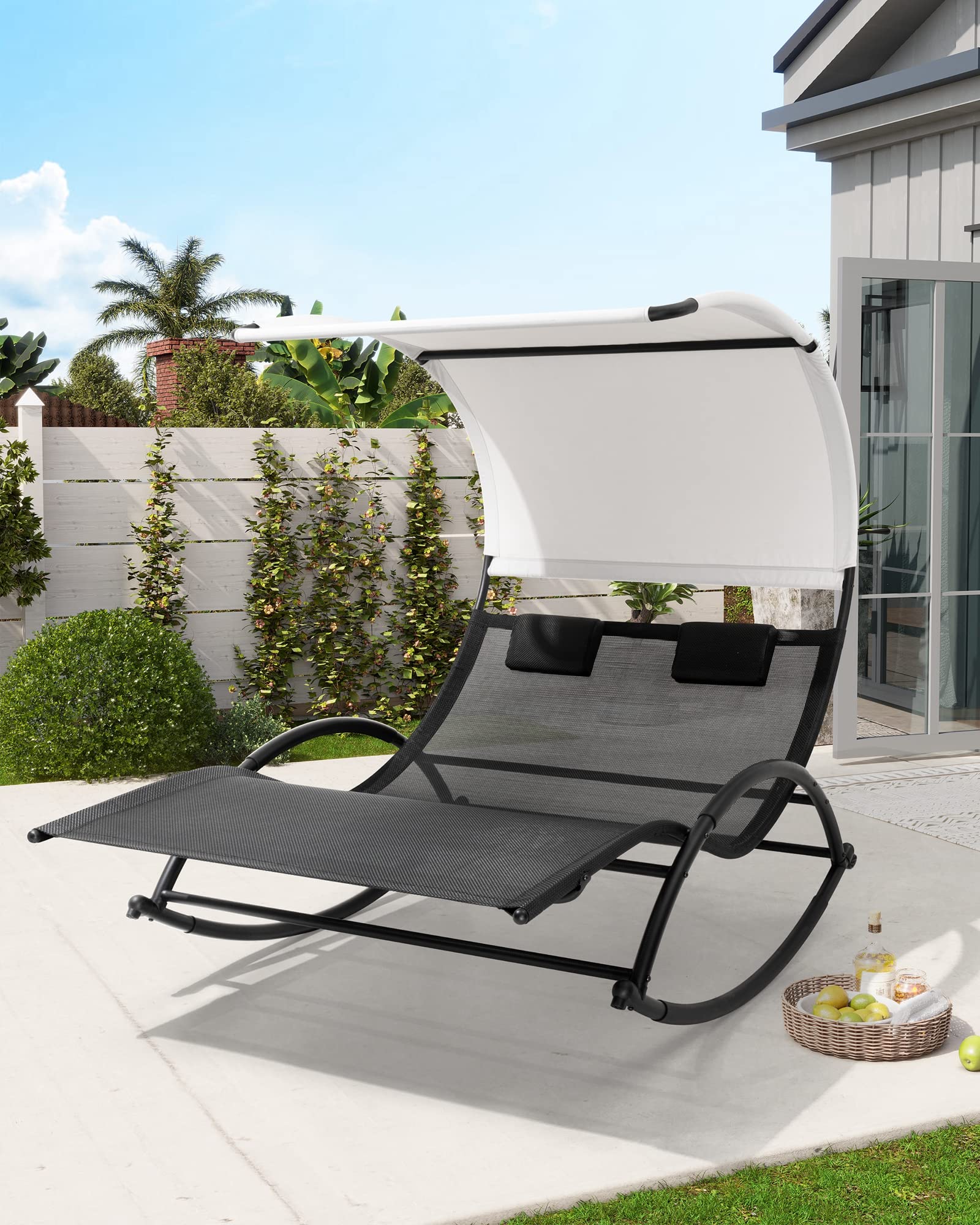 Snapklik.com : Crestlive Products Outdoor Double Chaise Lounge