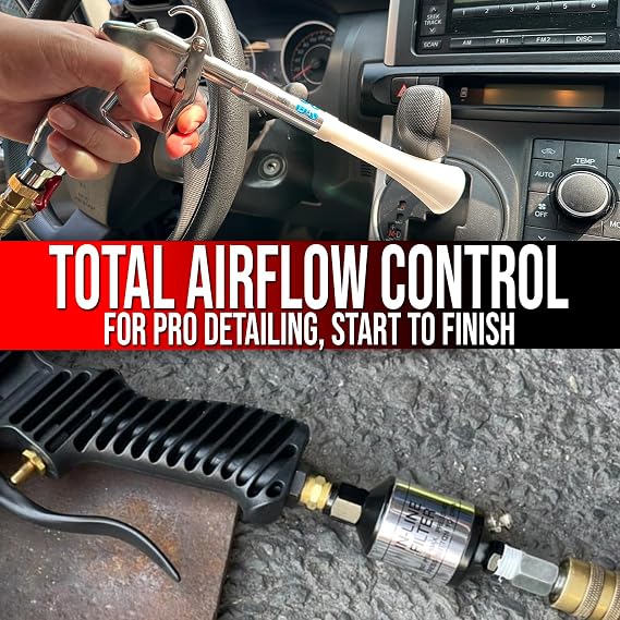 LE LEMATEC Detailing Air Tool Kit Blow Gun, Filter & Regulator