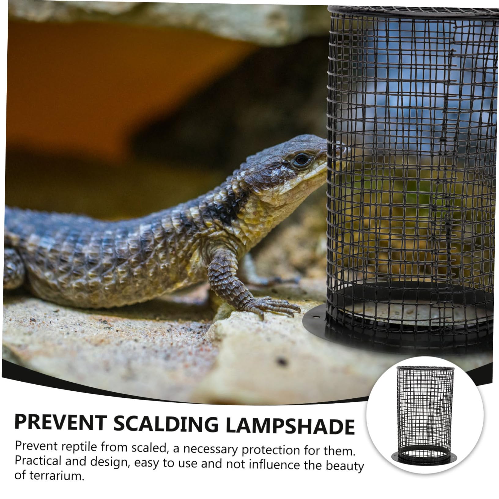 jojofuny 2 Pz Copertura in rete antiscottatura rettile luci notturne lampade notturne Calore crogiolarsi rettili copertura antiscottatura in ferro coprilampada antiscottatura ferro da stiro