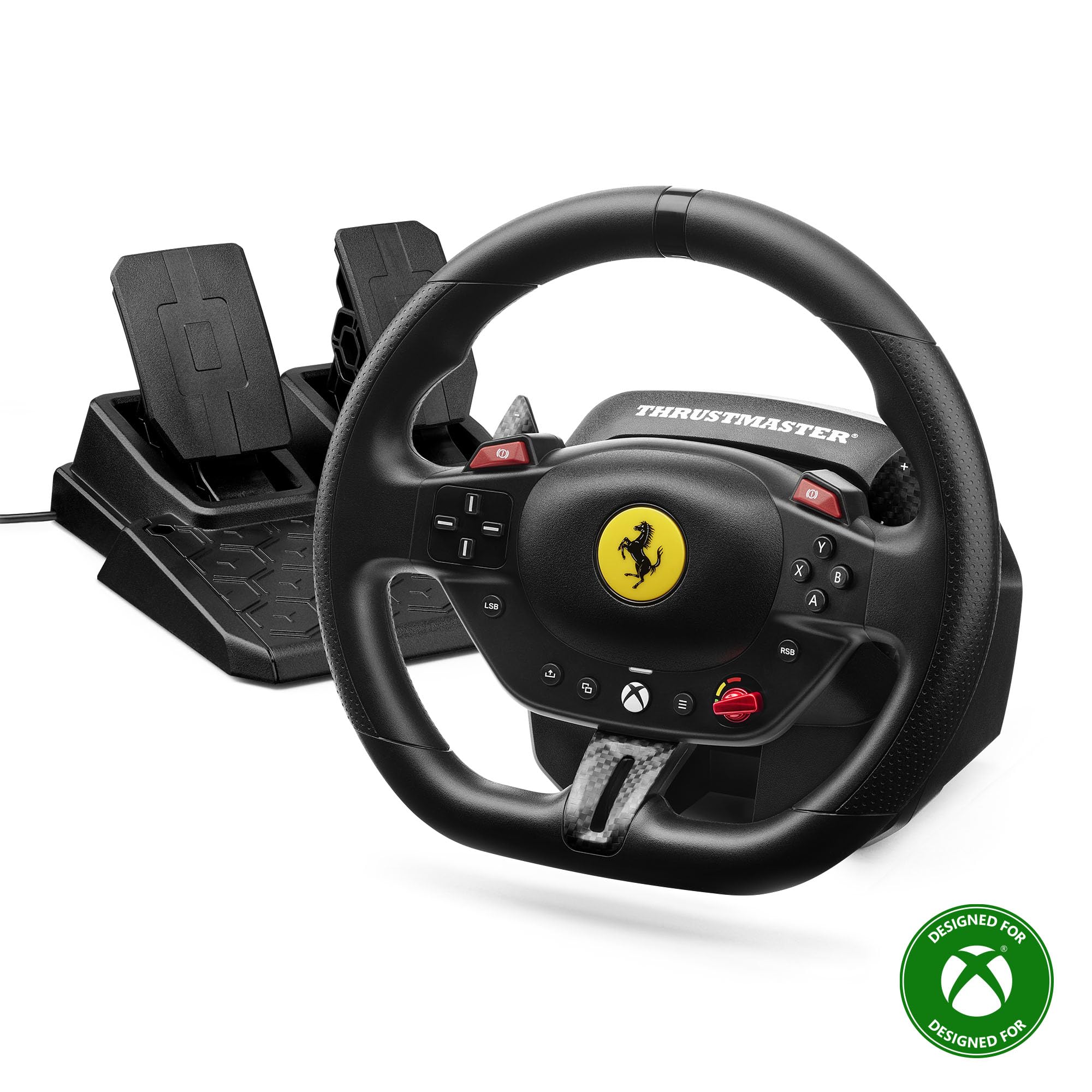 thrustmaster ハンドル ペダル シミュレーションステアリングコントローラー、ペダルセット