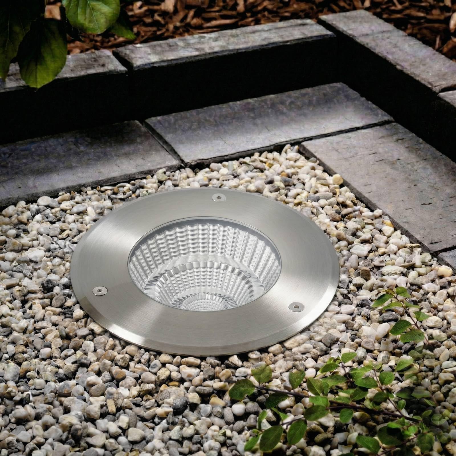 Arcchio LED Bodeneinbauleuchten Thentos (wasserdicht in Alu aus Edelstahl (1 flammig,) - Bodeneinbauleuchte außen