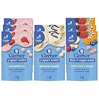 Vista 18 de Gerber Yogurt Melts - Bocadillo de yogur liofilizado, bayas mixtas, 1 onza (paquete de 7)