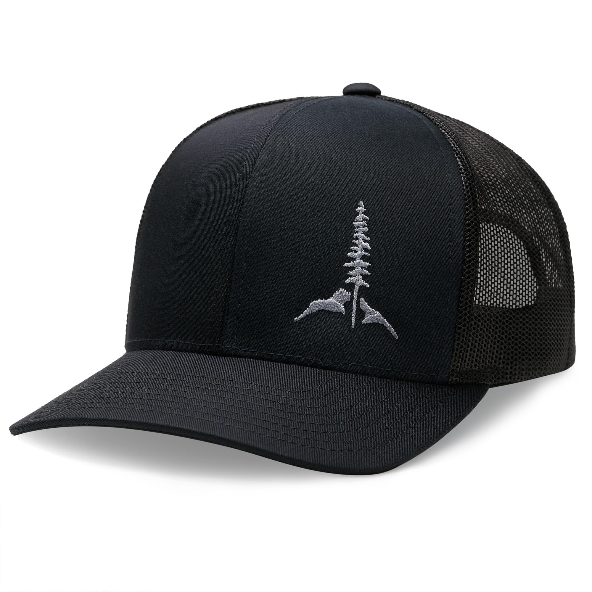 LARIX GEAR Trucker Hat, Tamarack, Mesh Snapback Hats for Men and Women