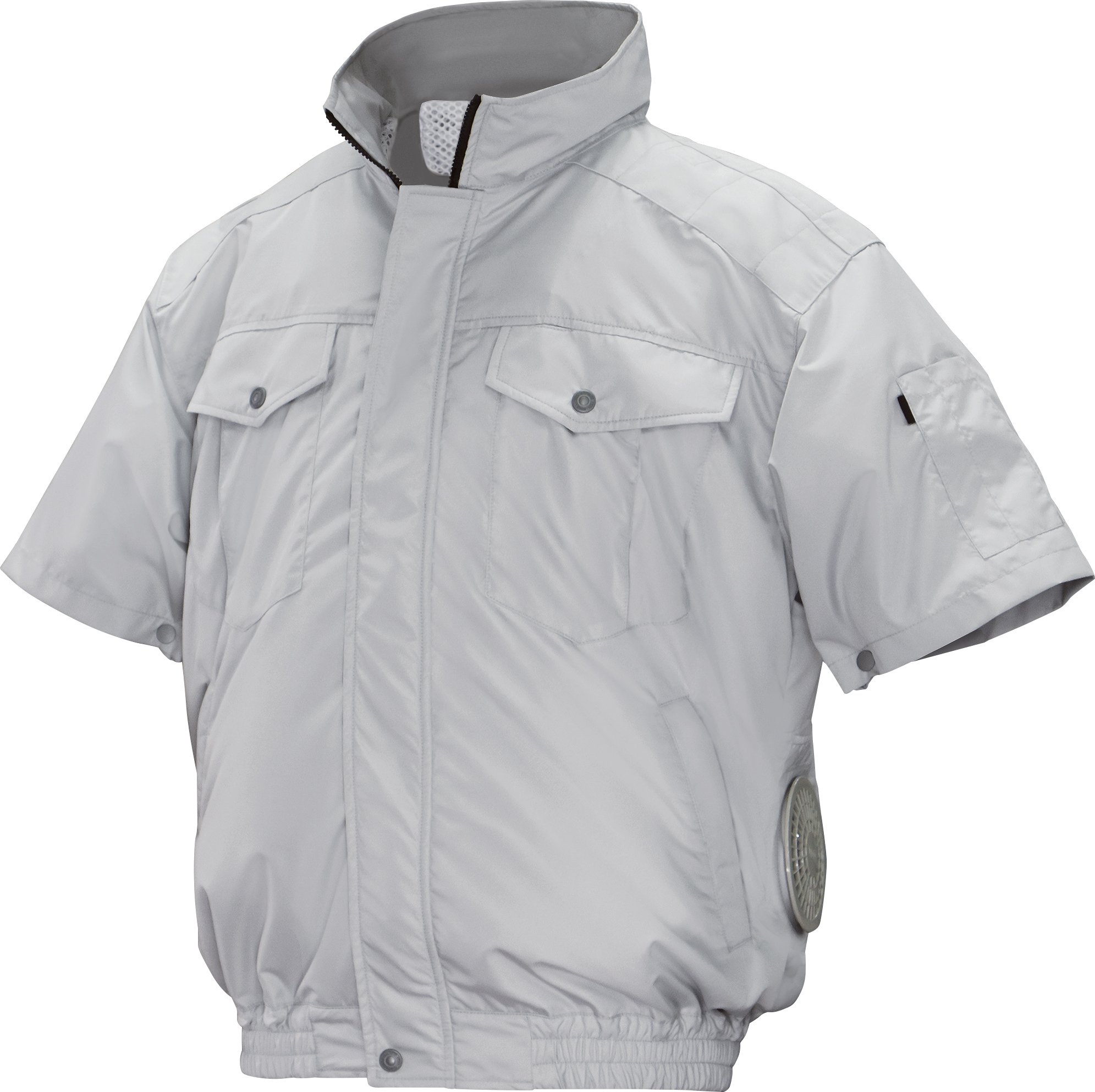 Amazon.co.jp: NSP 空調服 半袖 服単体 ND-111 シルバー チタン