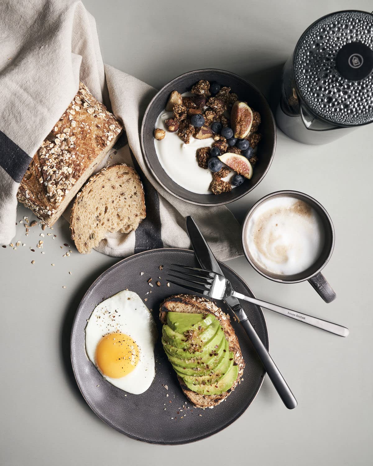 Brunch kit, Rustic, Dunkelgrau
