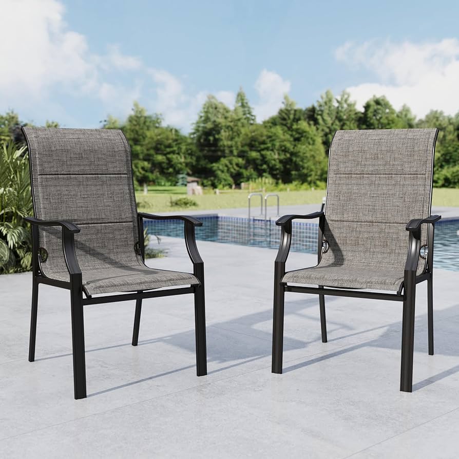 【新品】SISANDI size2（M）SET Amazon.com: MFSTUDIO Patio Dining Chairs Set of 2, Padded